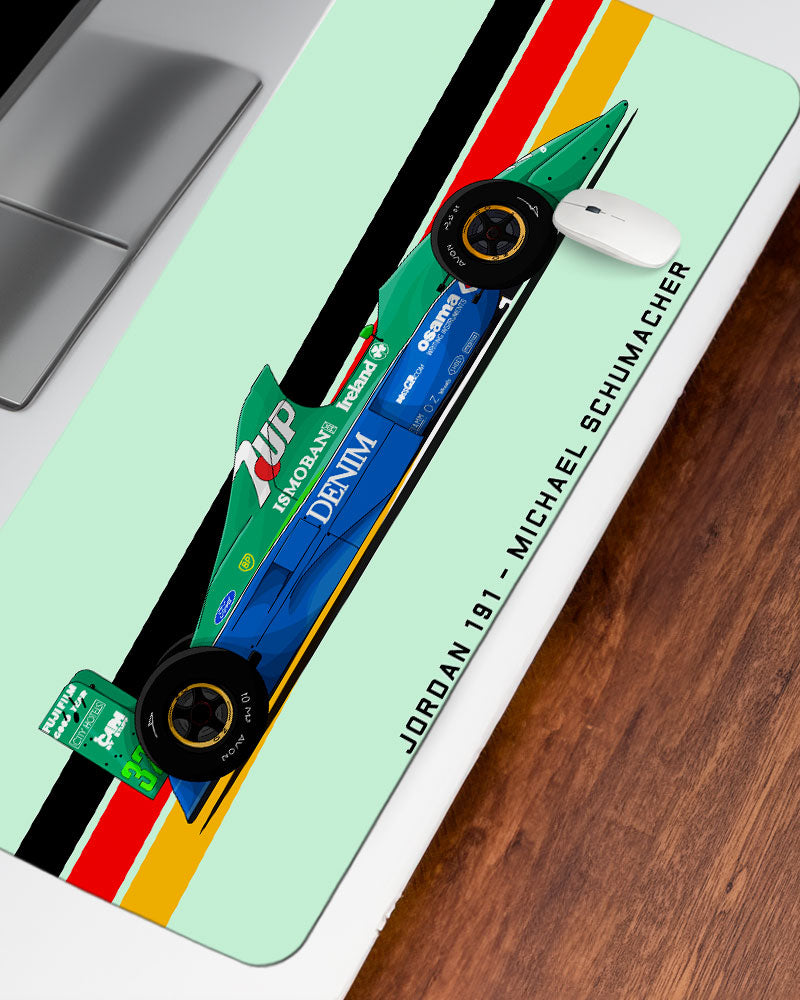 Michael Schumacher Jordan 191 Desk Mat