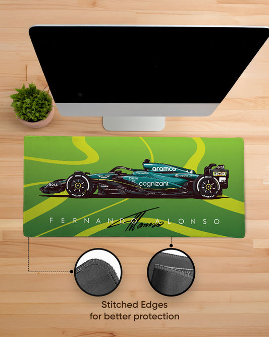 Fernando Alonso Aston Martin EdgeGuard Desk Mat