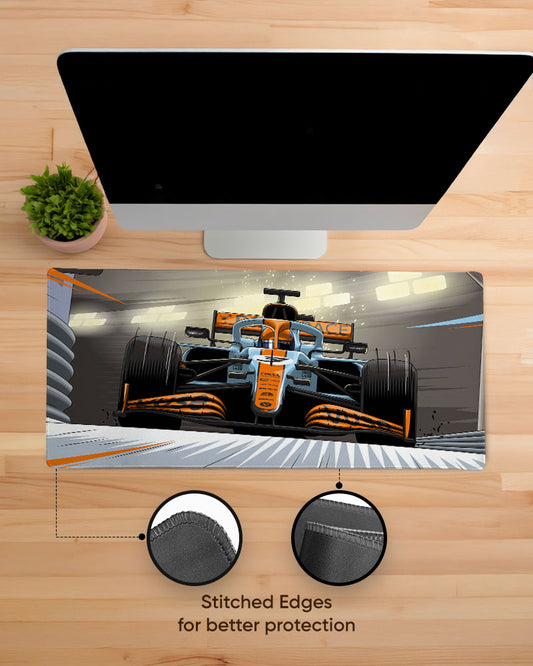 Mclaren Gulf Livery EdgeGuard Desk Mat