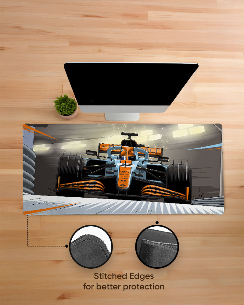 Mclaren Gulf Livery EdgeGuard Desk Mat