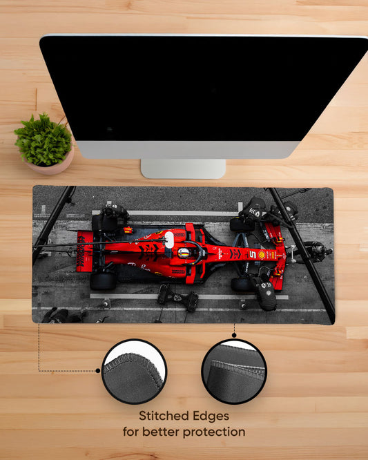 Ferrari Pitstop EdgeGuard Desk Mat