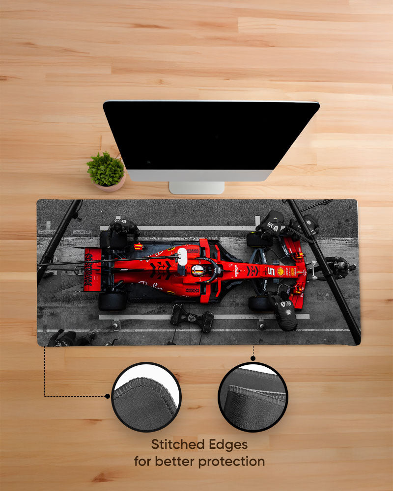 Ferrari Pitstop EdgeGuard Desk Mat