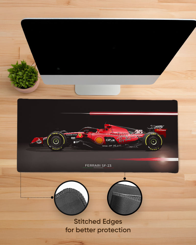 Charles Leclerc SF23 EdgeGuard Desk Mat