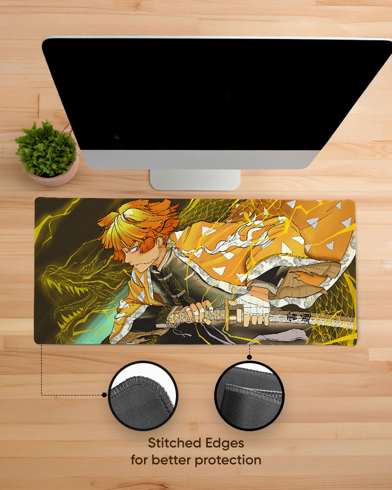 Zenitsu EdgeGuard Desk Mat