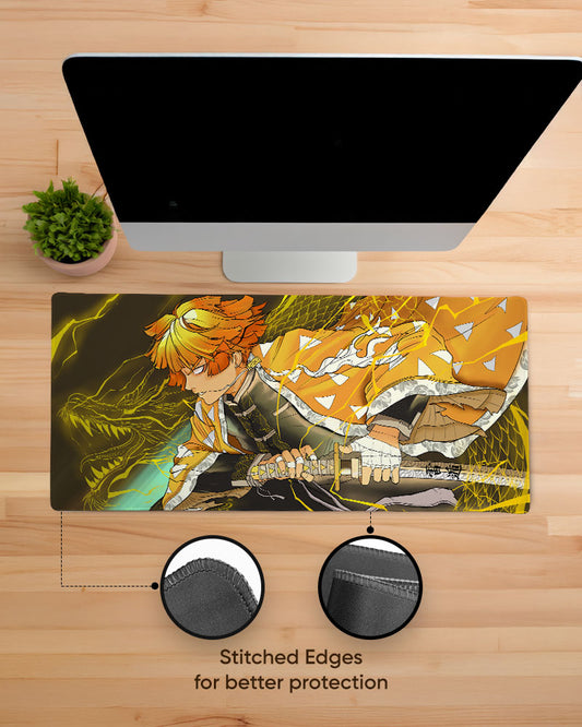 Zenitsu EdgeGuard Desk Mat