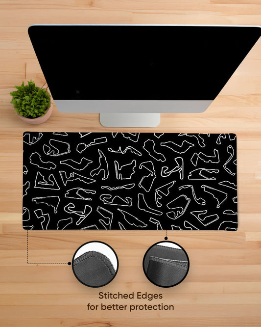 Formula 1 circuits EdgeGuard Desk Mat