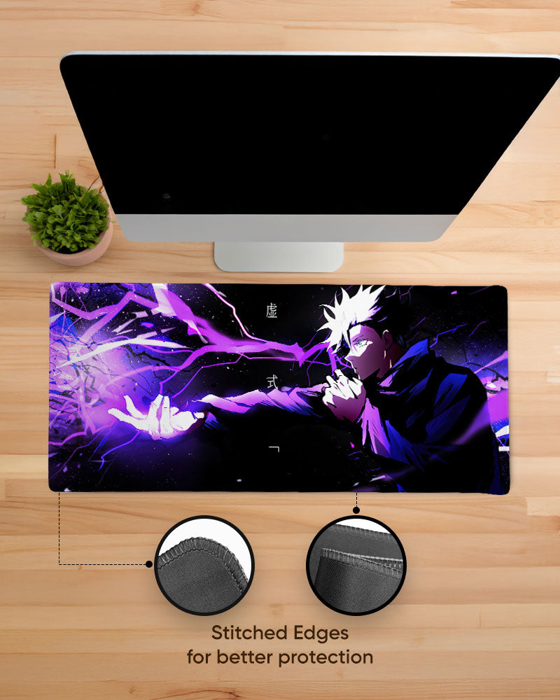 Gojo Hollow Purple EdgeGuard Desk Mat