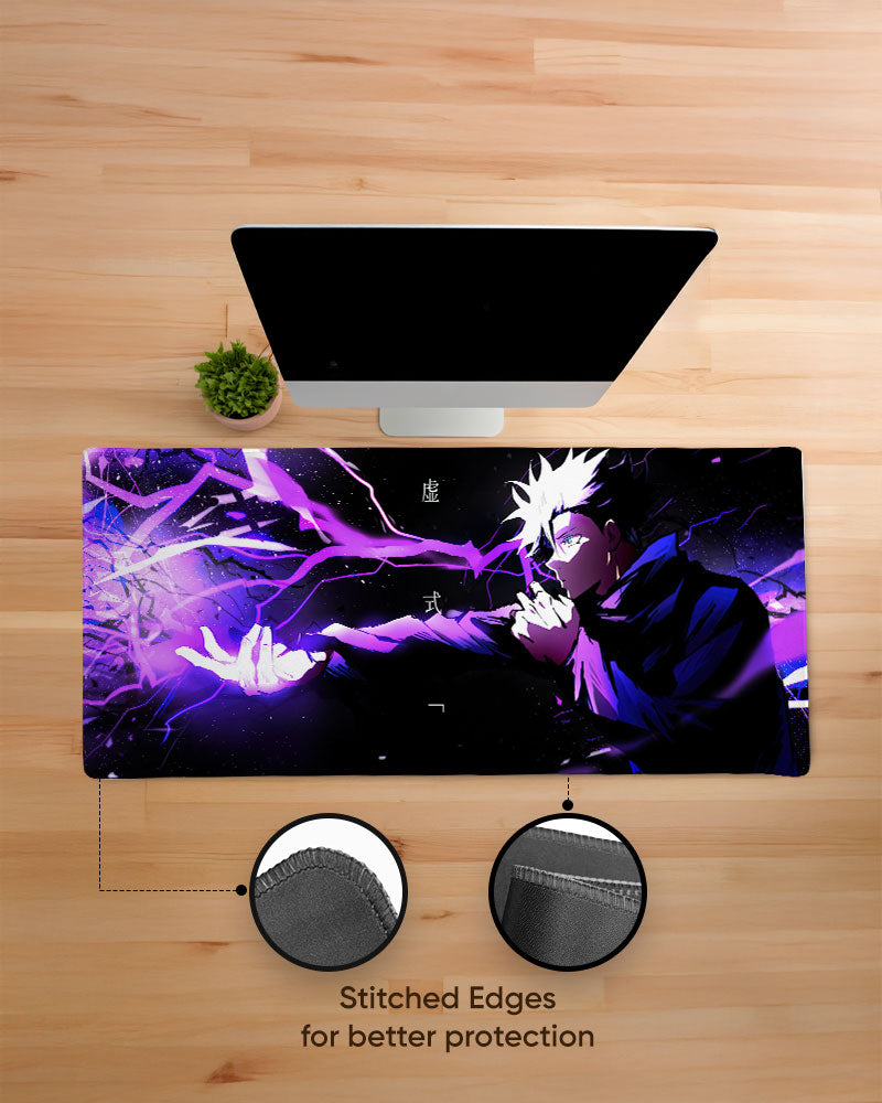 Gojo Hollow Purple EdgeGuard Desk Mat