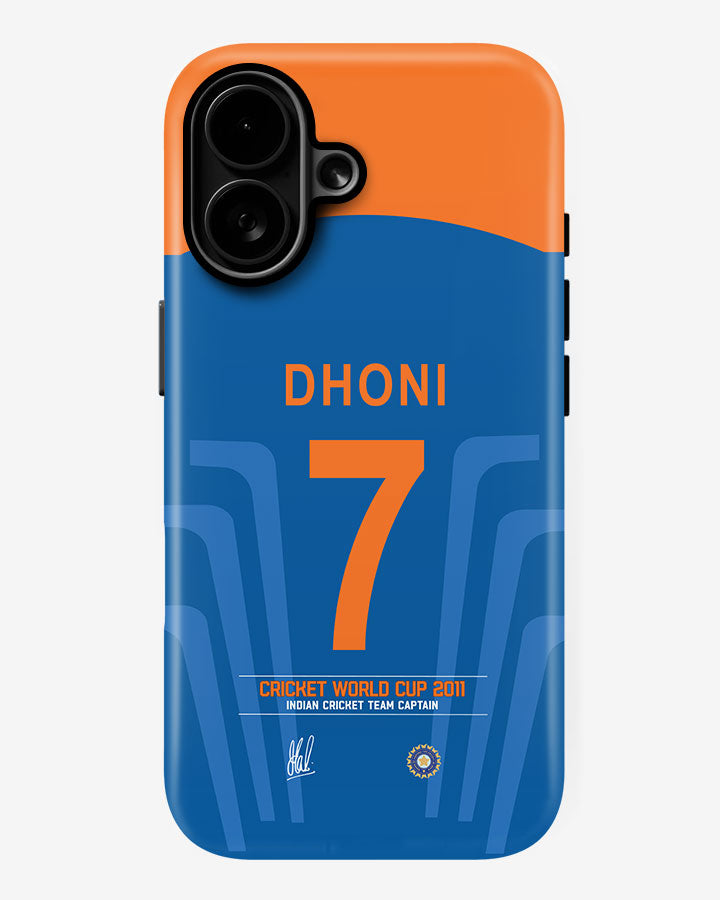 Dhoni 7 Team India Gloss Shell Phone Cover