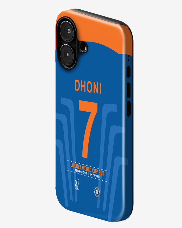 Dhoni 7 Team India Gloss Shell Phone Cover
