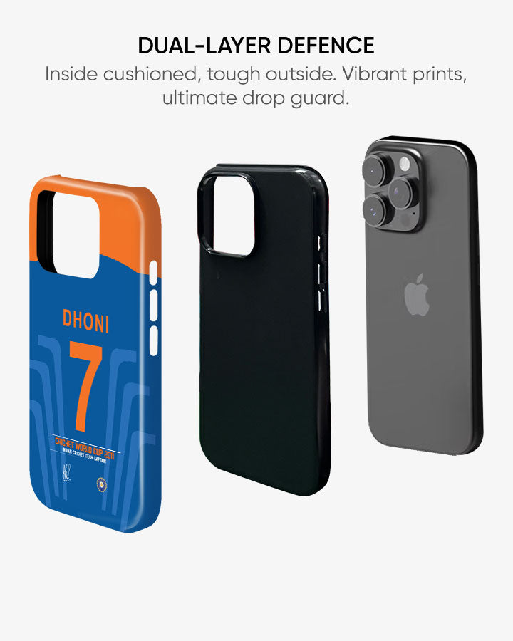 Dhoni 7 Team India Gloss Shell Phone Cover