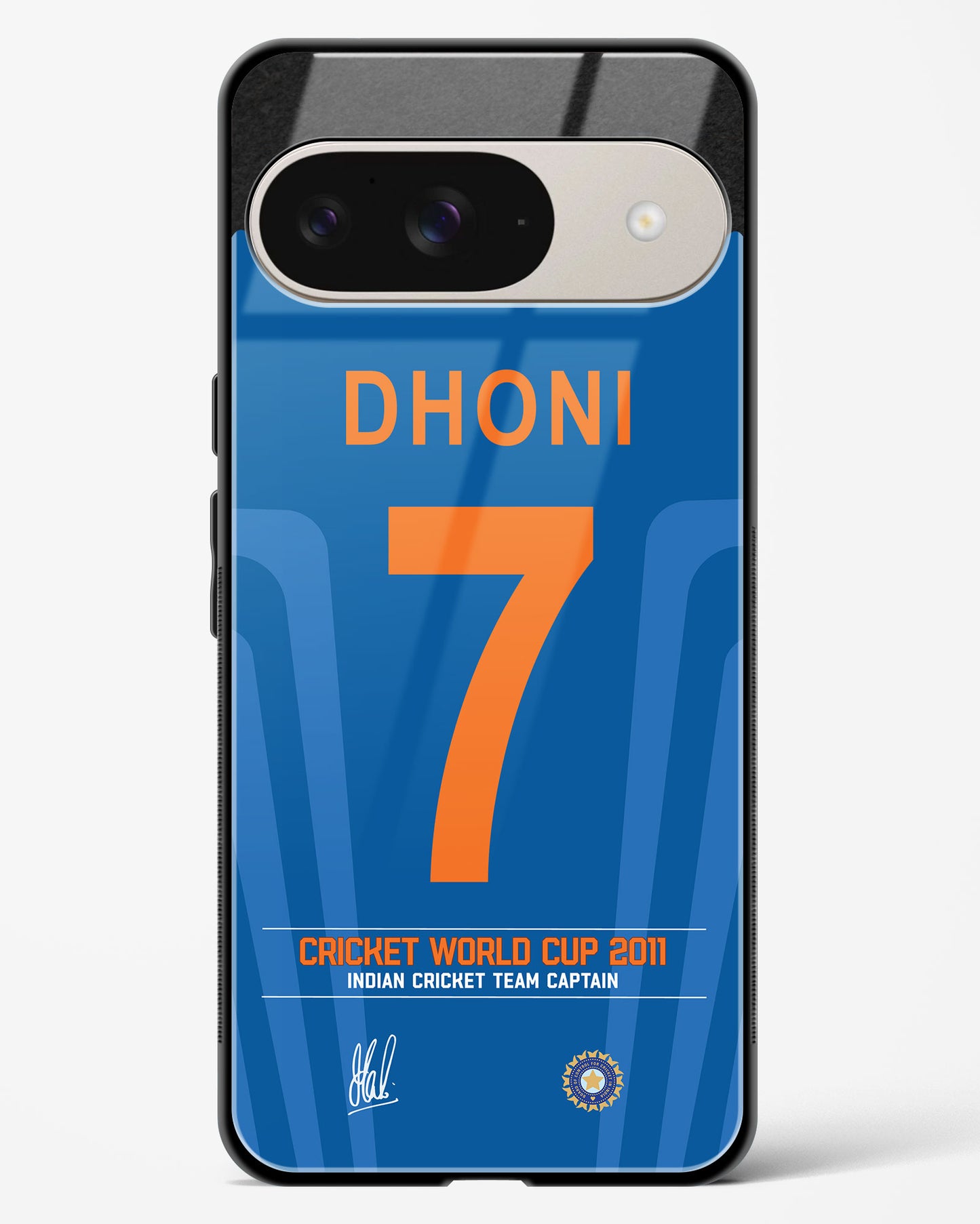 MS Dhoni 7 Glass Case Phone Cover