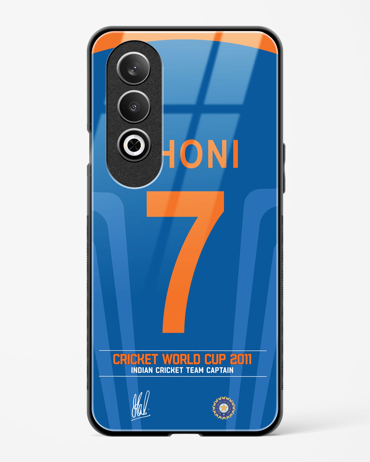 MS Dhoni 7 Glass Case Phone Cover