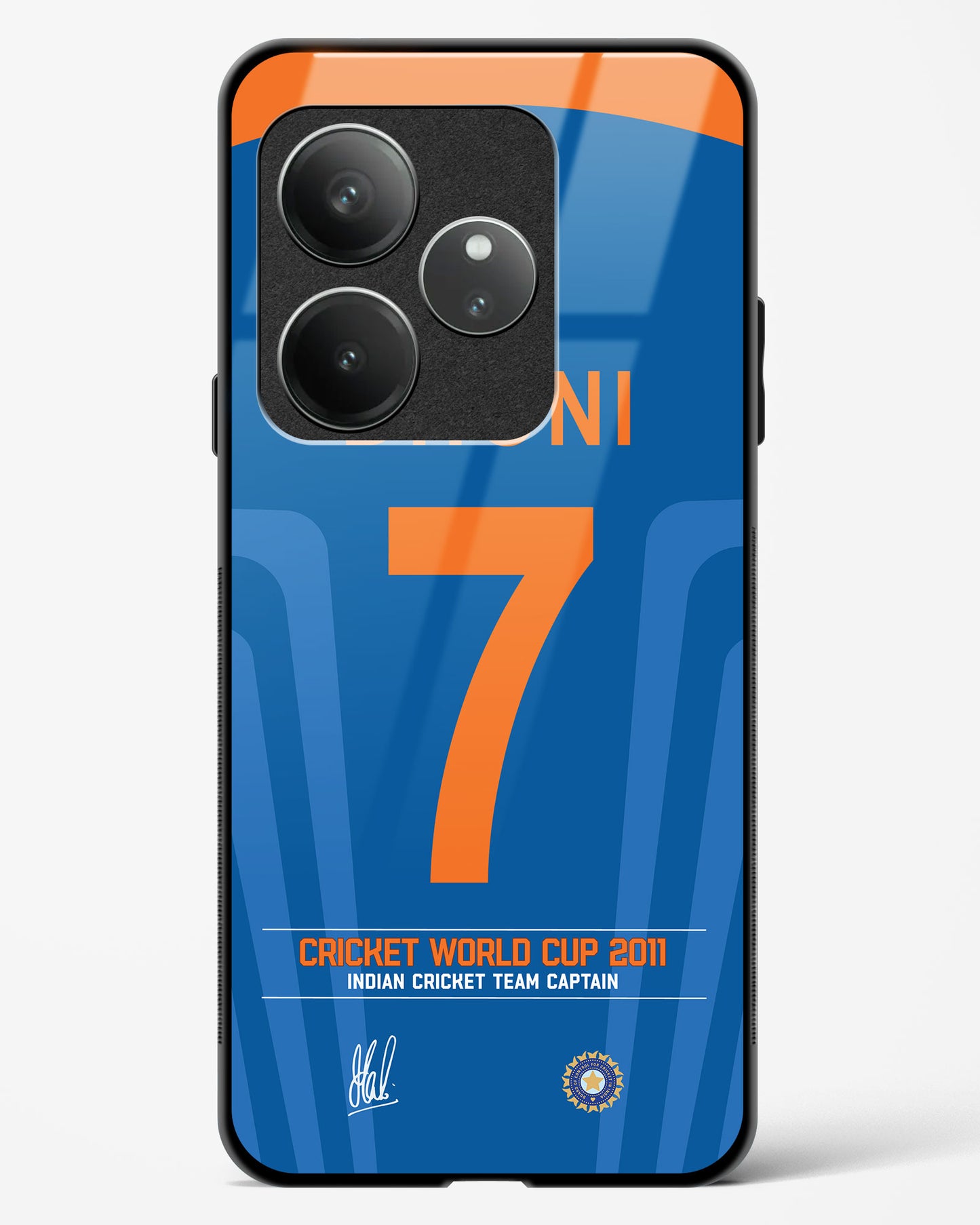 MS Dhoni 7 Glass Case Phone Cover
