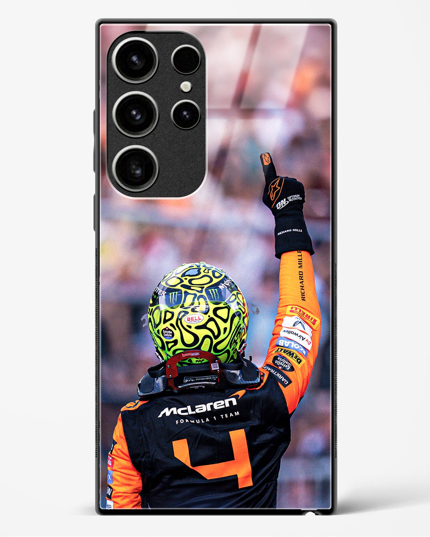 Lando Norris Glass Case Phone Cover