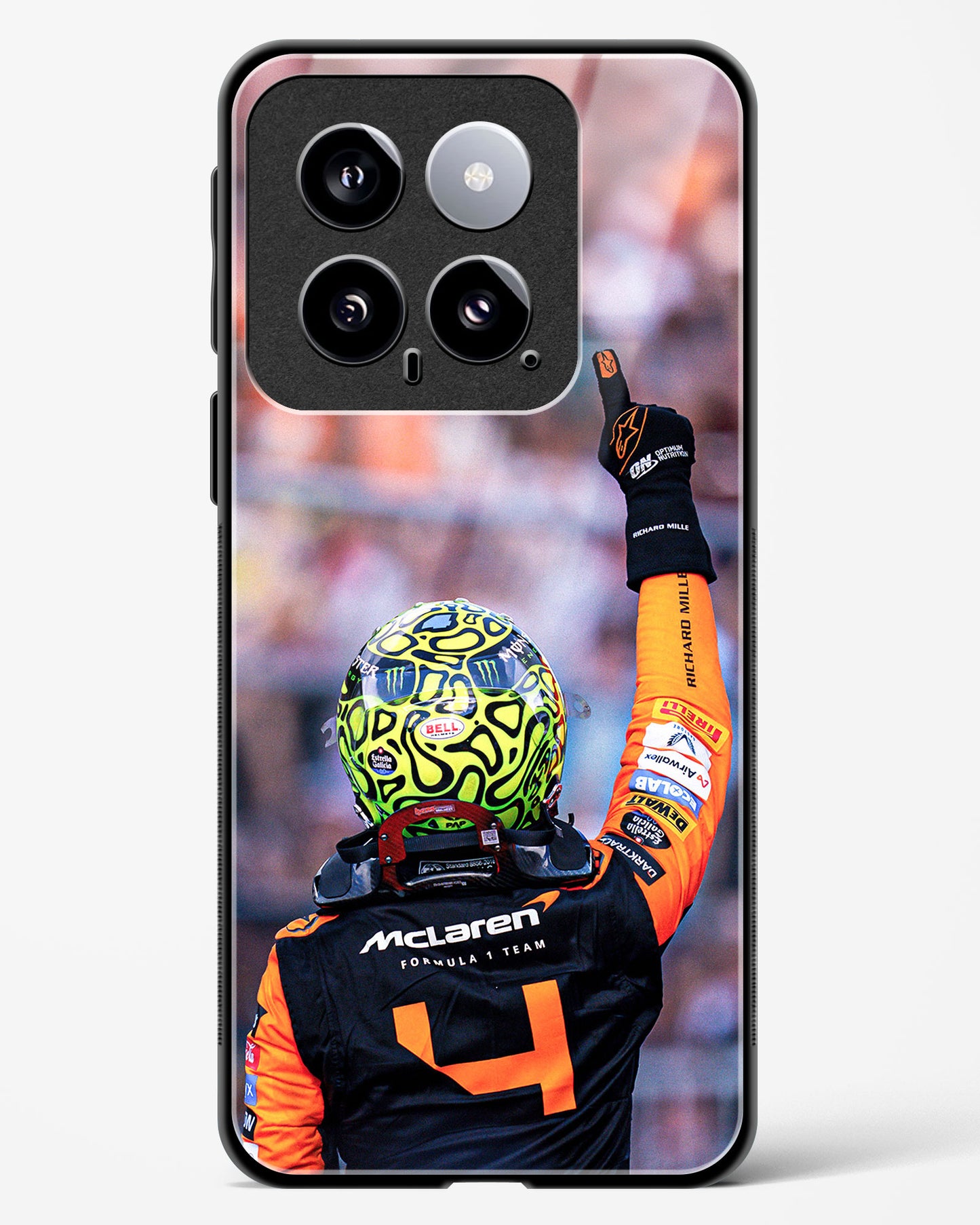 Lando Norris Glass Case Phone Cover