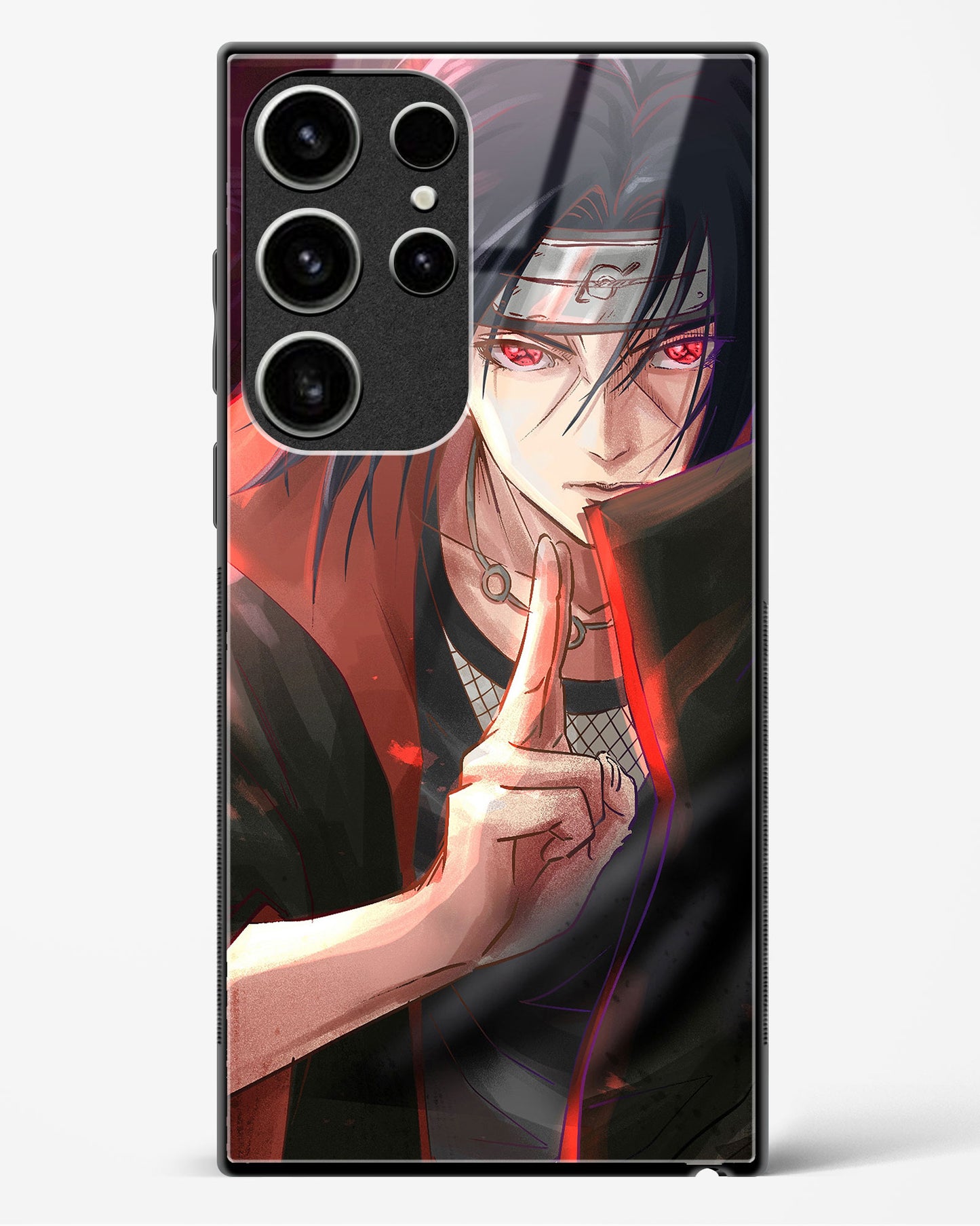 Itachi Uchiha Glass Case Phone Cover