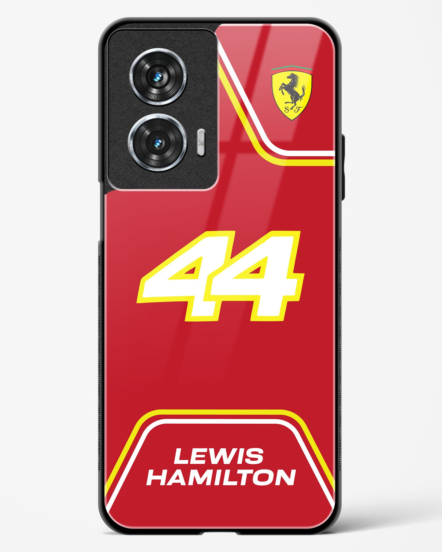 Lewis Hamilton Ferrari Glass Case Phone Cover