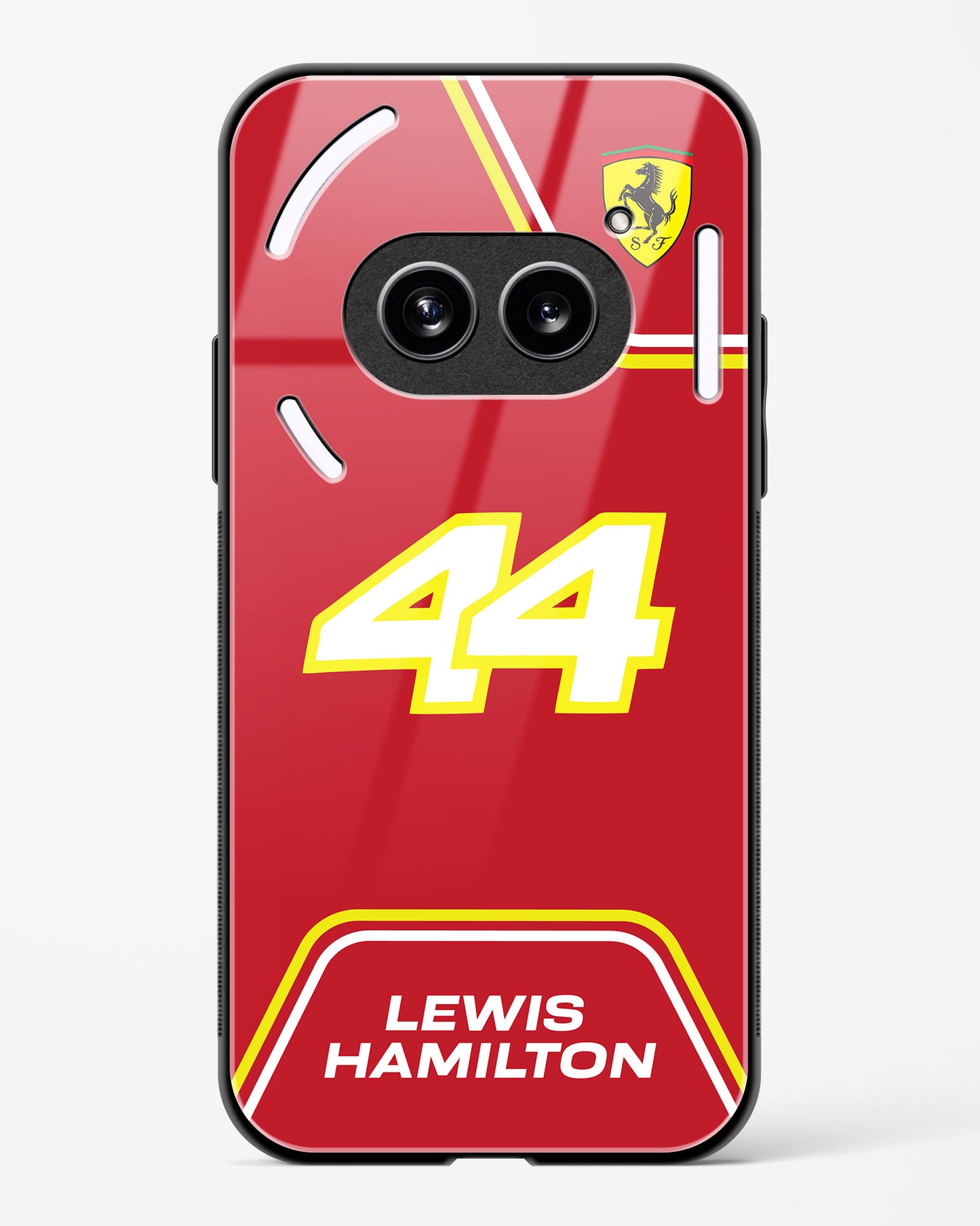 Lewis Hamilton Ferrari Glass Case Phone Cover
