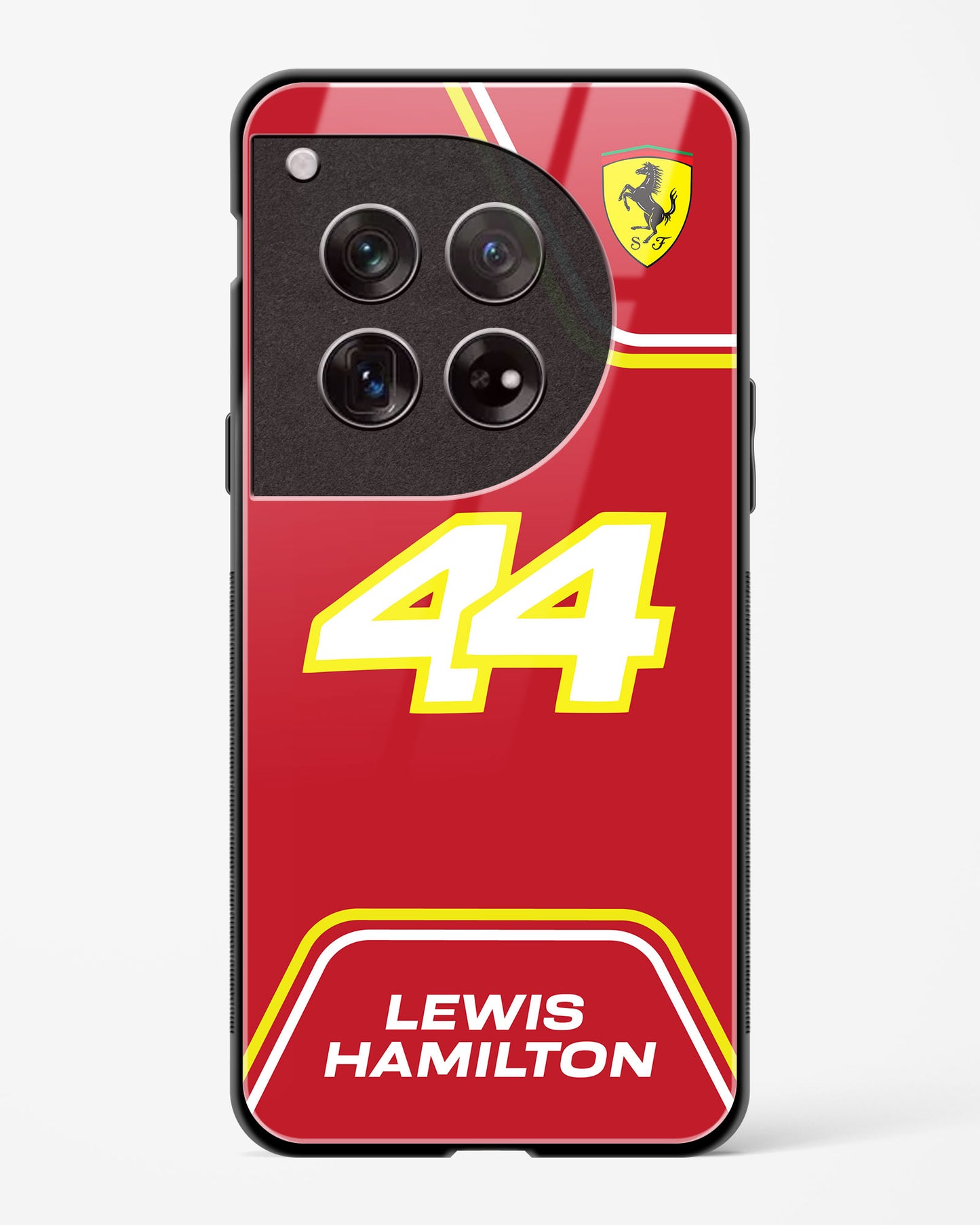 Lewis Hamilton Ferrari Glass Case Phone Cover