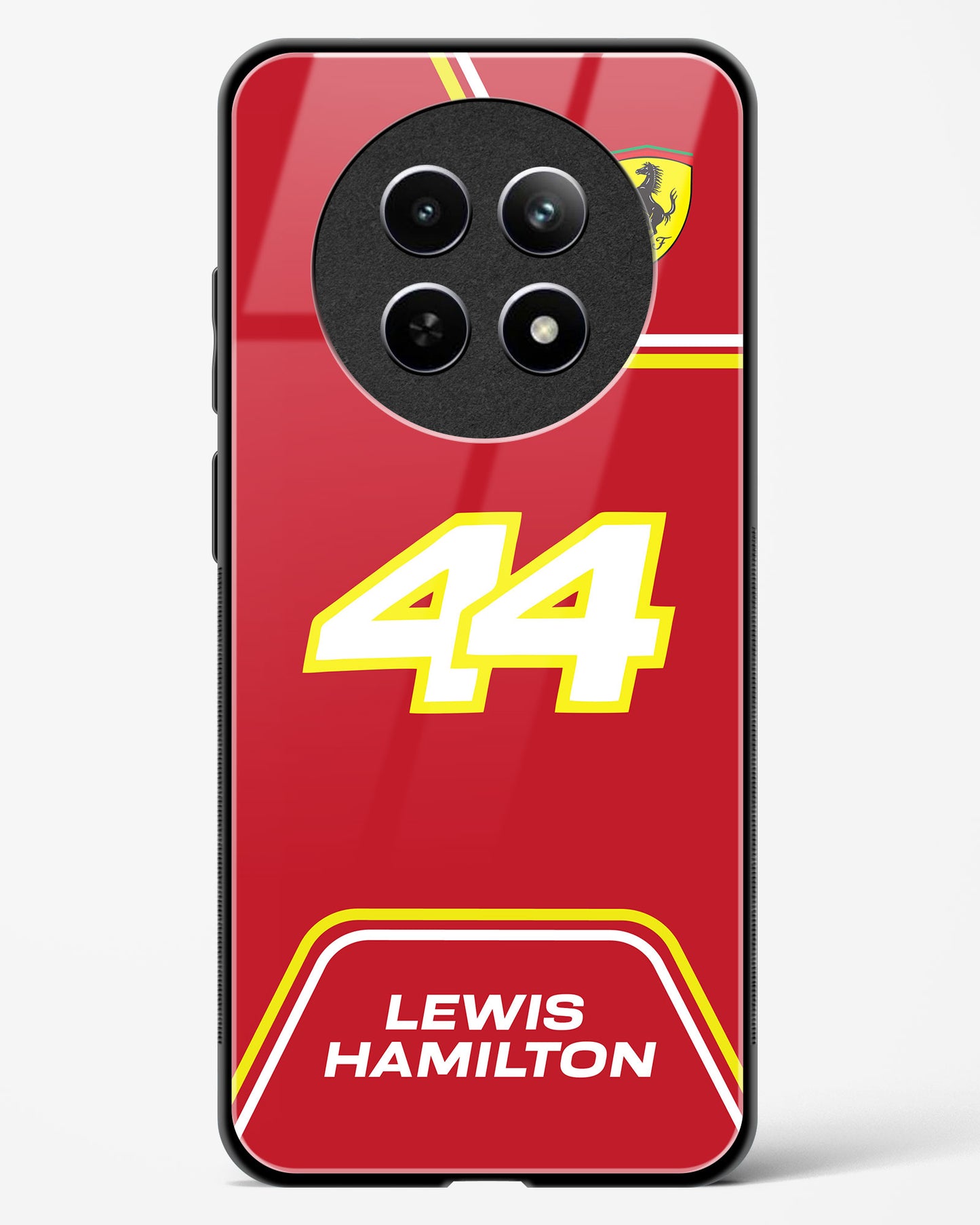 Lewis Hamilton Ferrari Glass Case Phone Cover