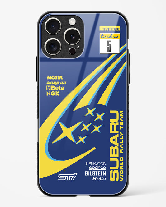 Subaru Rally Team Glass Case Phone Cover