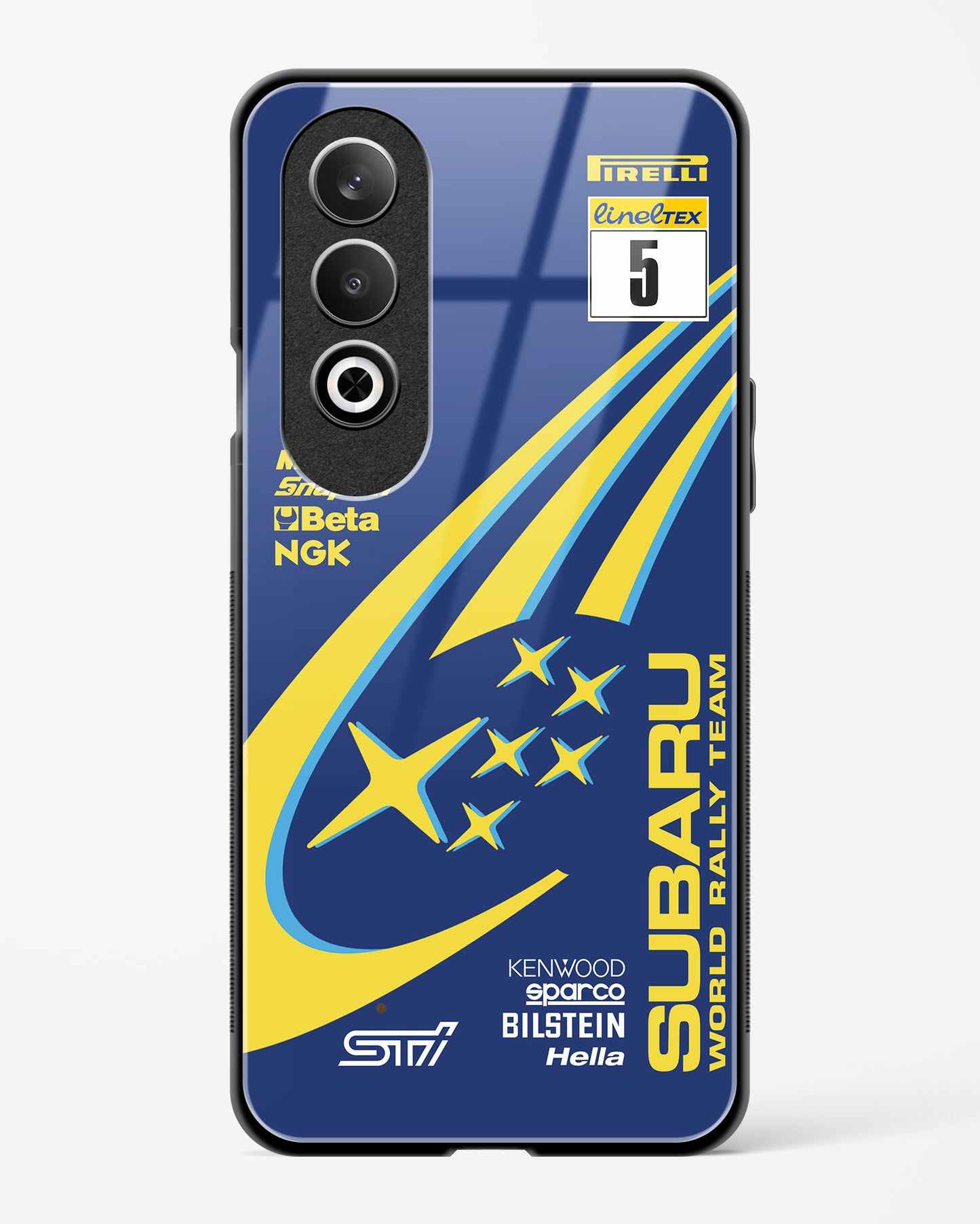 Subaru Rally Team Glass Case Phone Cover