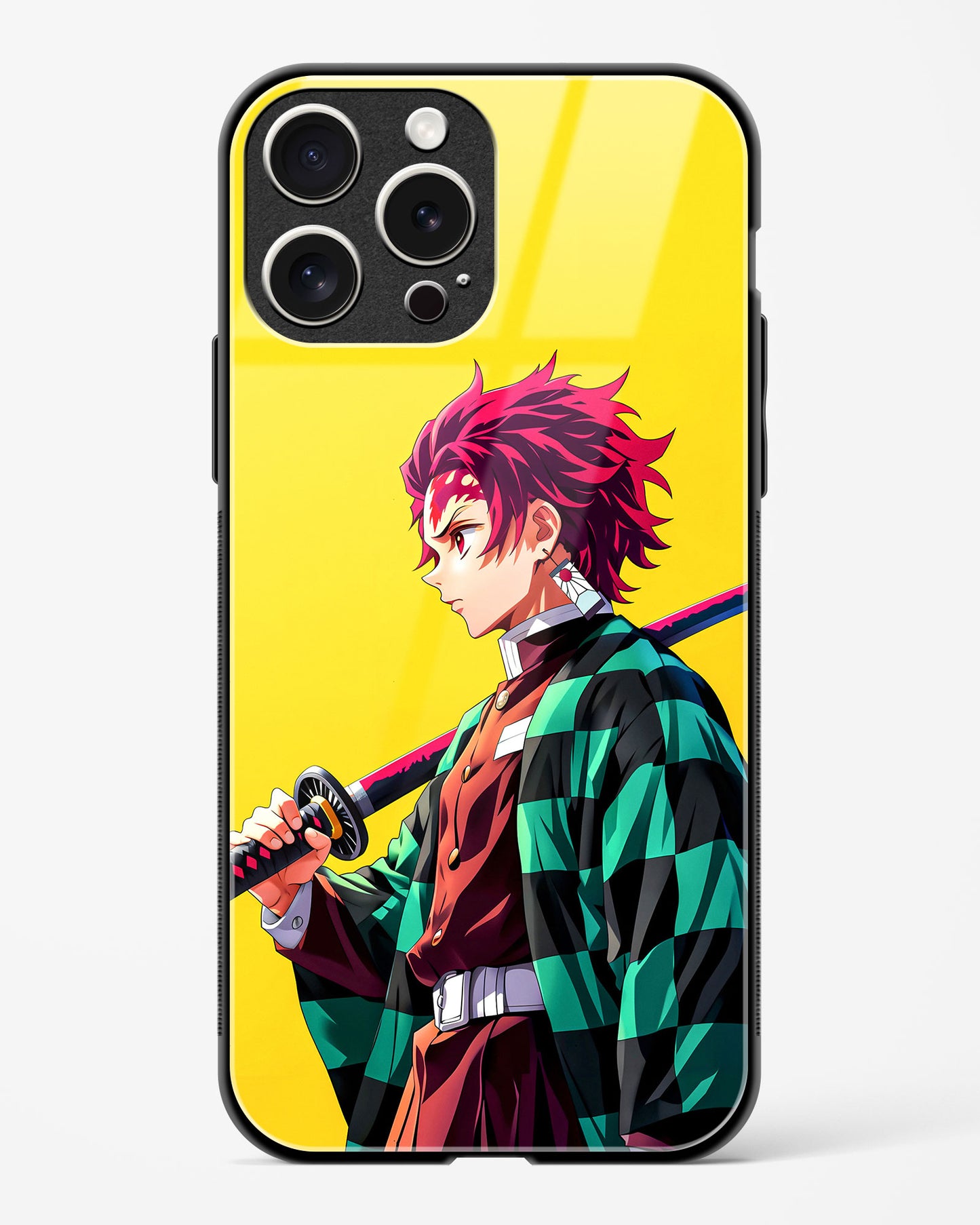 Tanjiro Kamado Glass Case Phone Cover