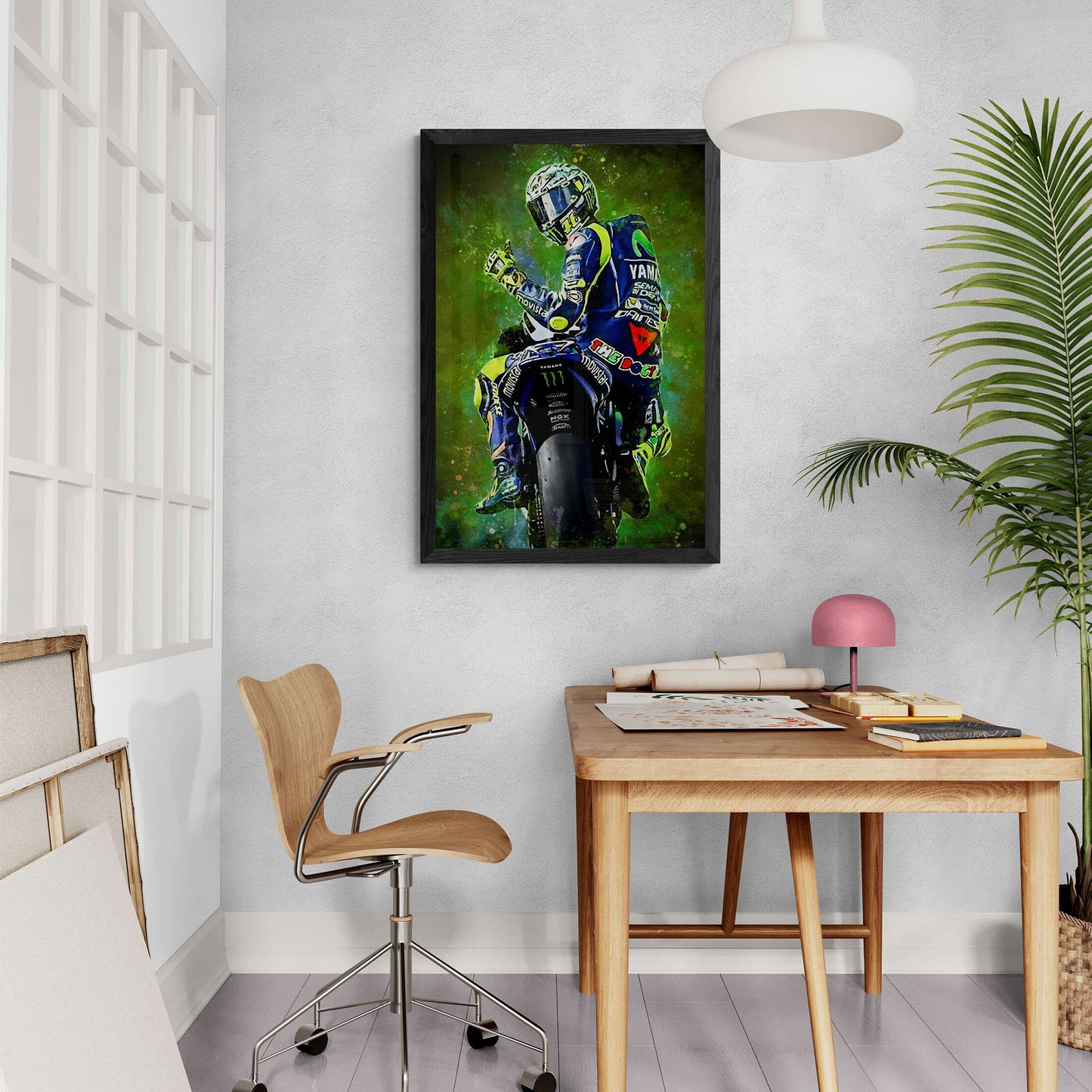 Valentino Rossi Splatter Art