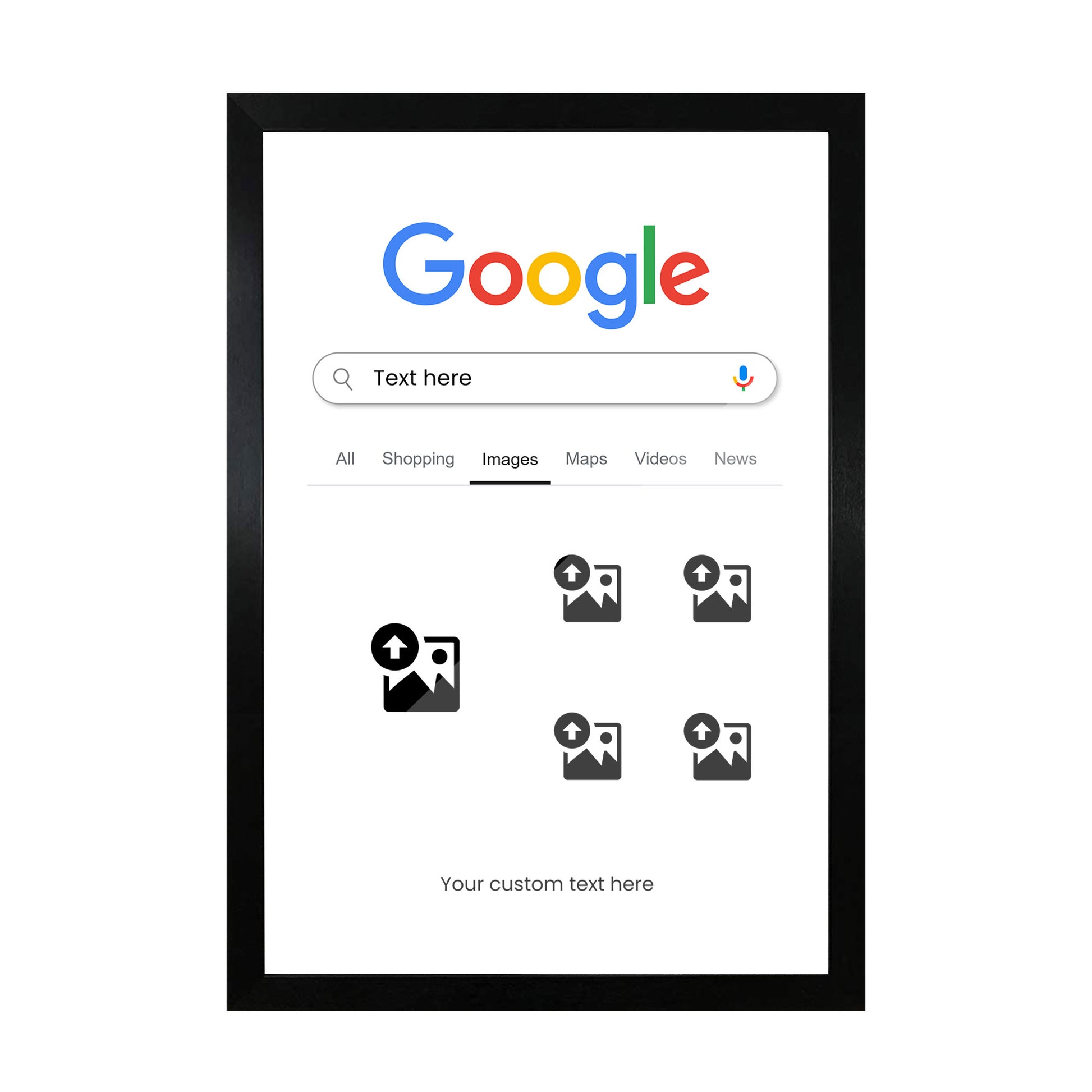 custom google frame