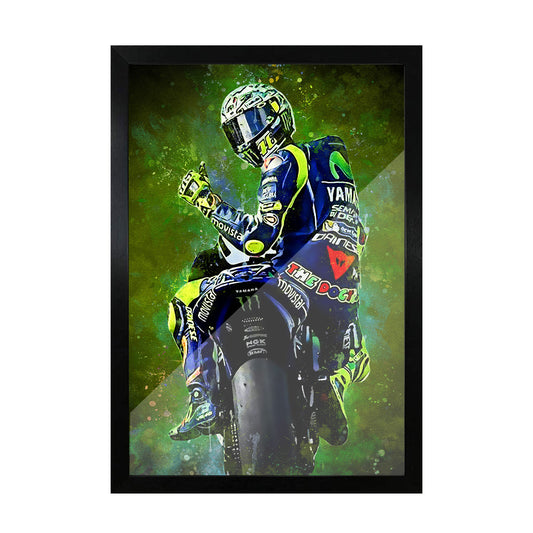 Valentino Rossi Splatter Art