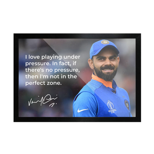 Virat Kohli Quote Frame