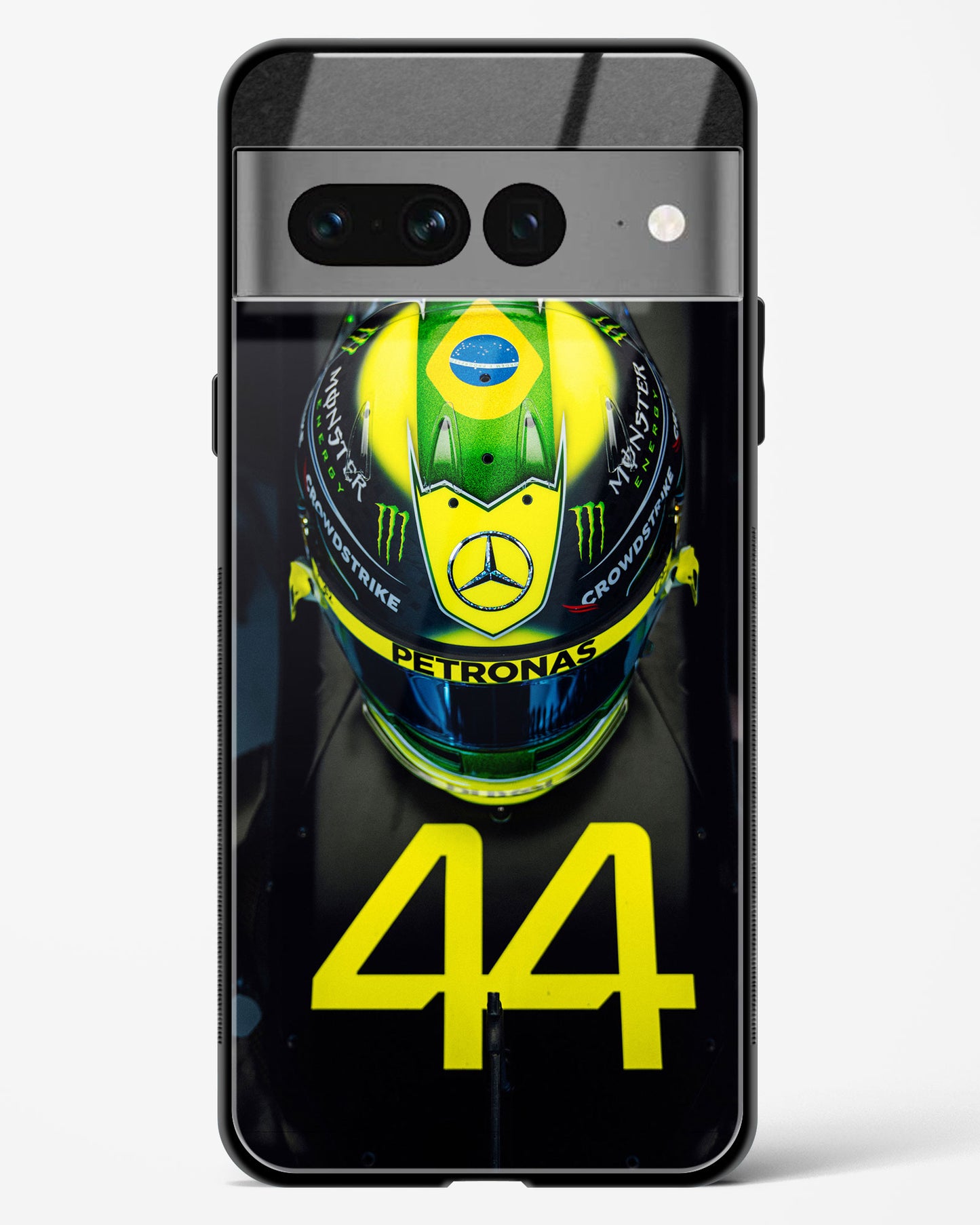 Lewis Hamilton Helmet Glass Case Phone Cover