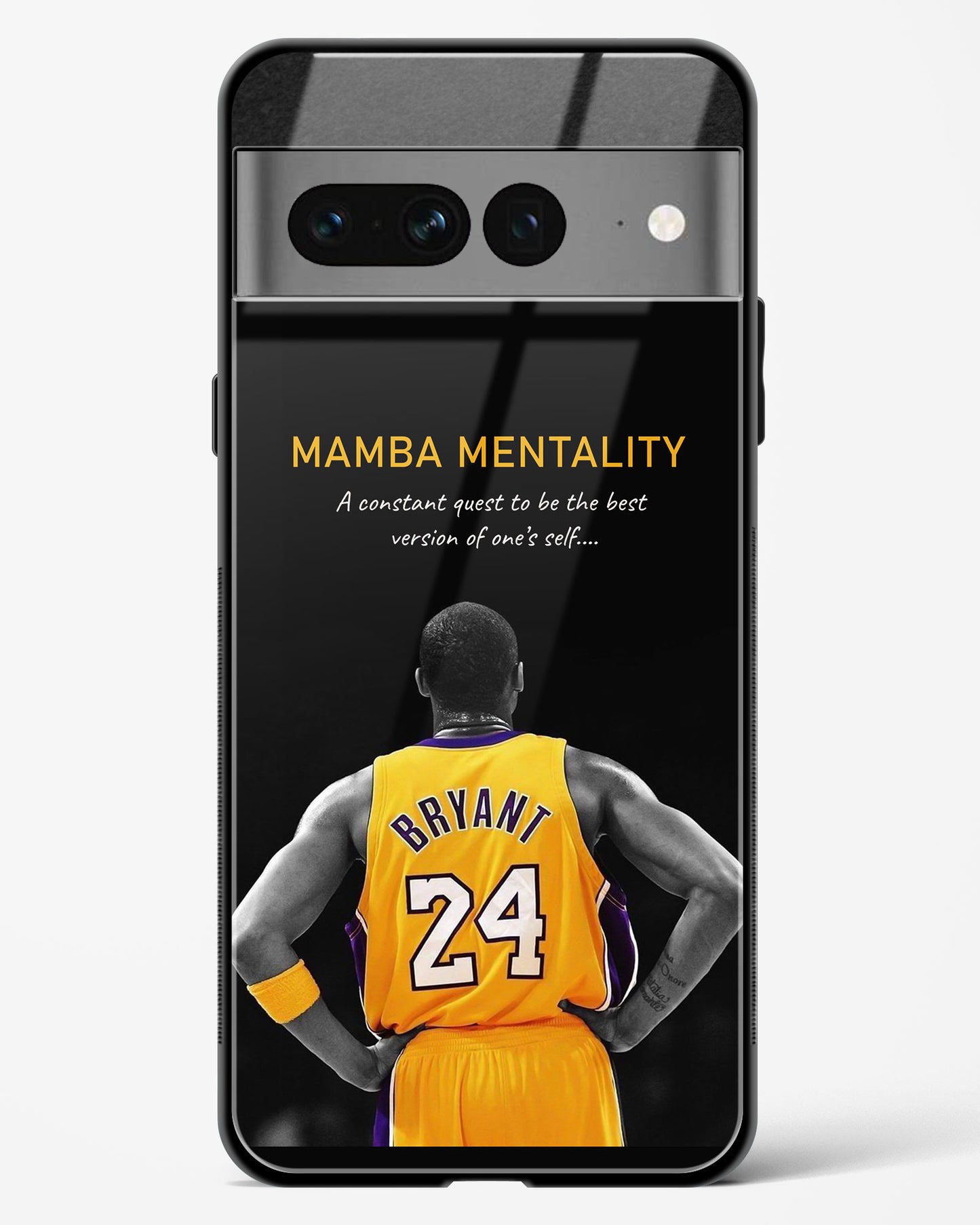 Kobe Bryant Mamba Mentality Glass Case Phone Cover