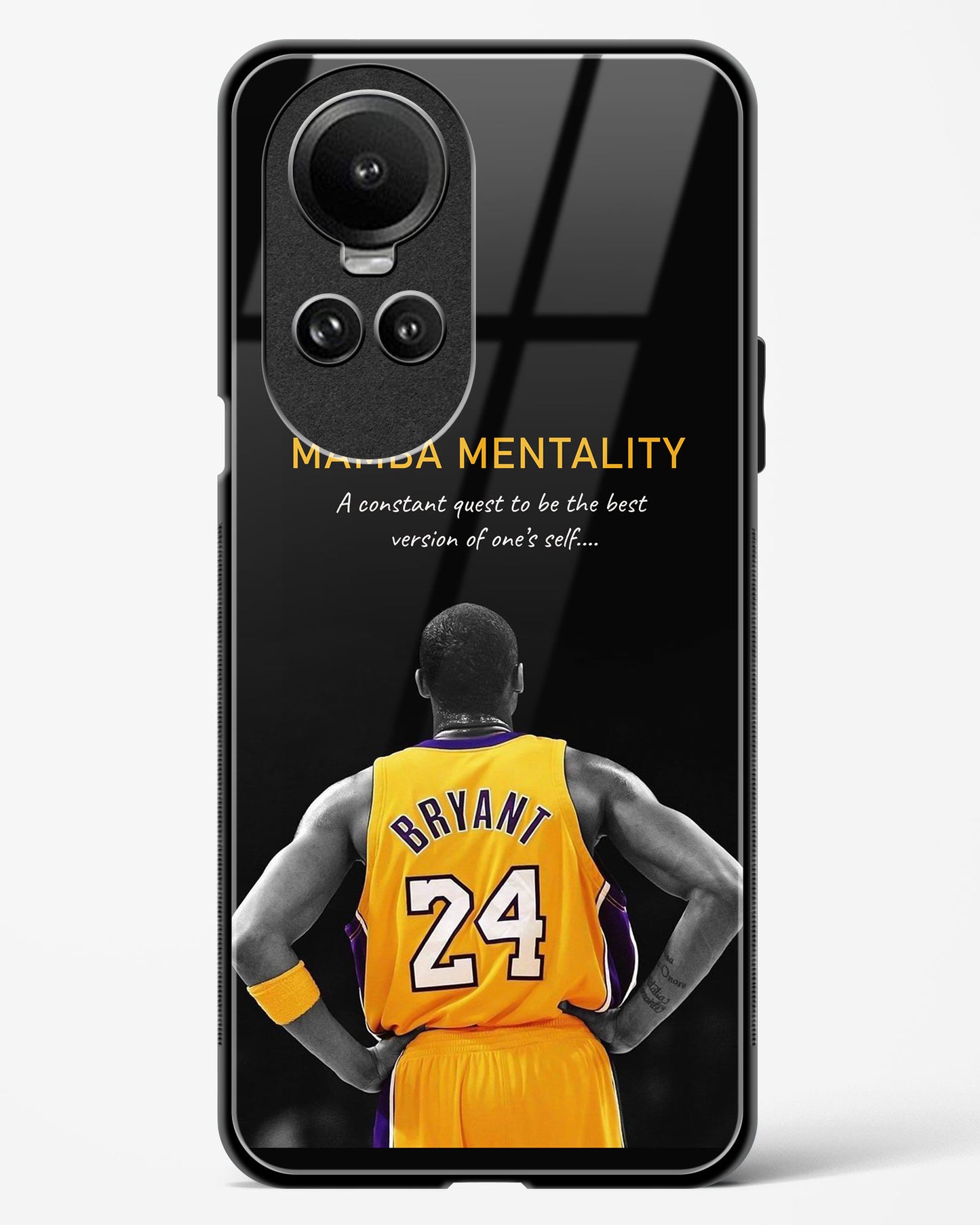 Kobe Bryant Mamba Mentality Glass Case Phone Cover