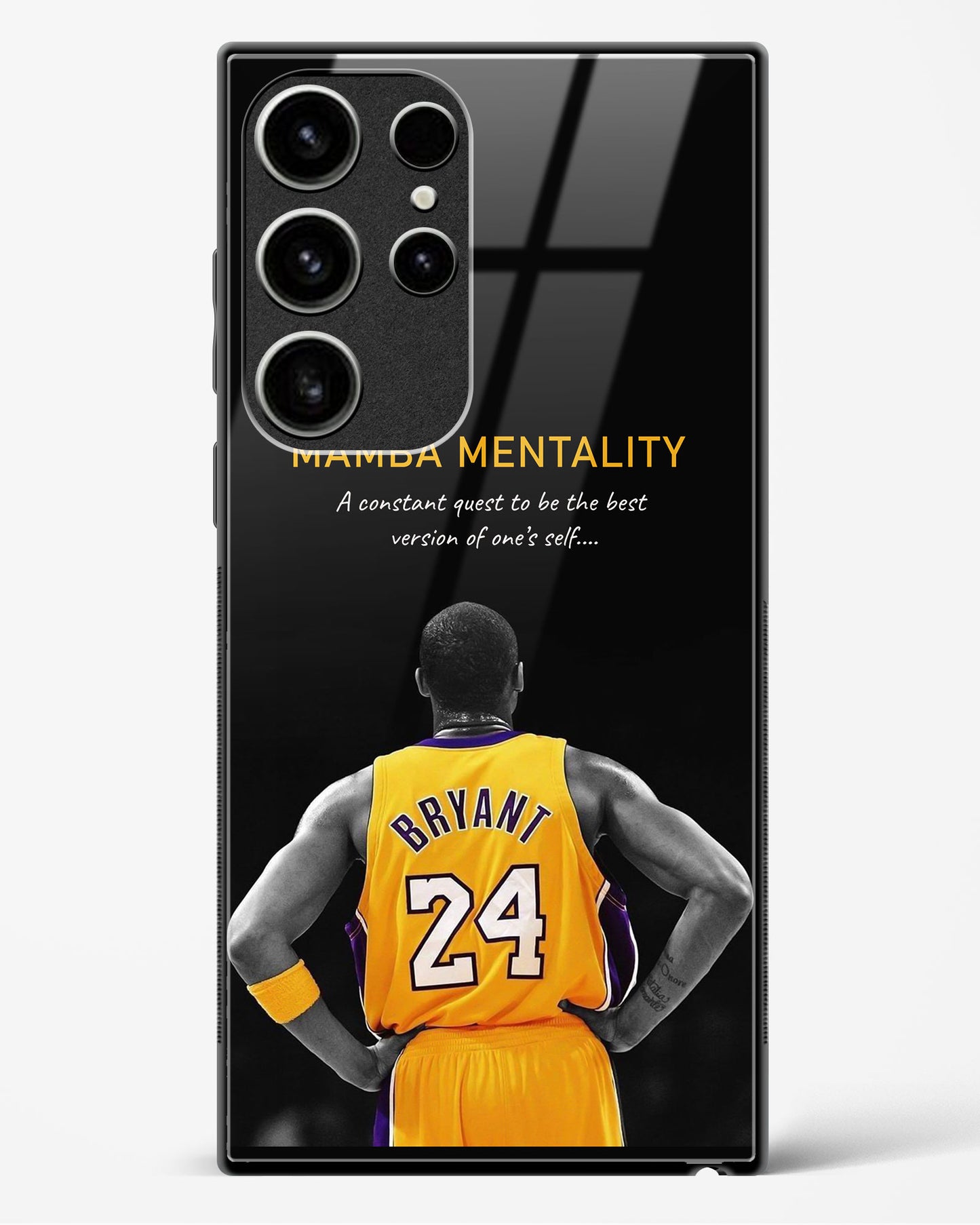 Kobe Bryant Mamba Mentality Glass Case Phone Cover