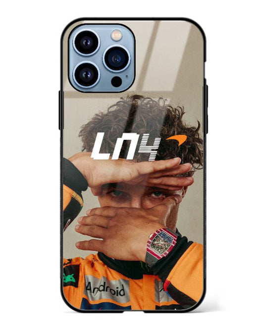 Lando Norris LN4 Glass Case Phone Cover