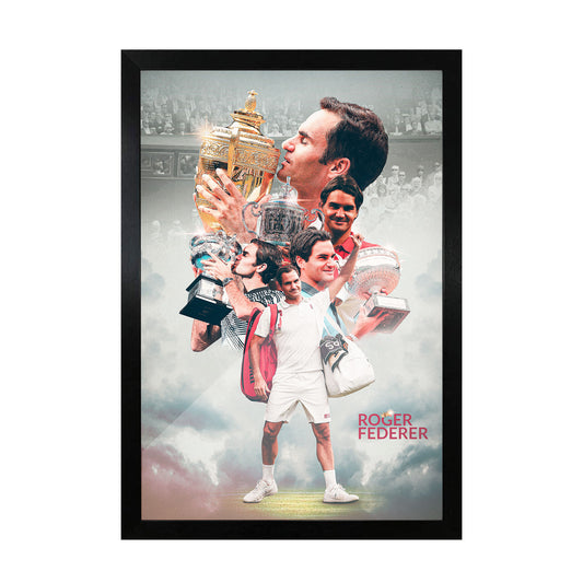 Roger Federer Tribute framed poster