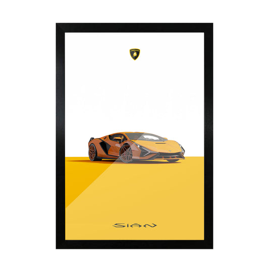 Lamborghini Sian Glass frame