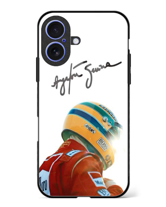 Ayrton Senna Aesthetic Glass Case Phone Cover