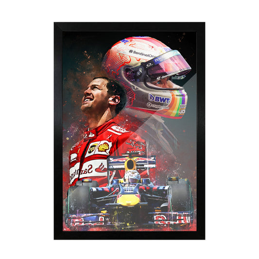 Sebastian Vettel Tribute Glass Frame