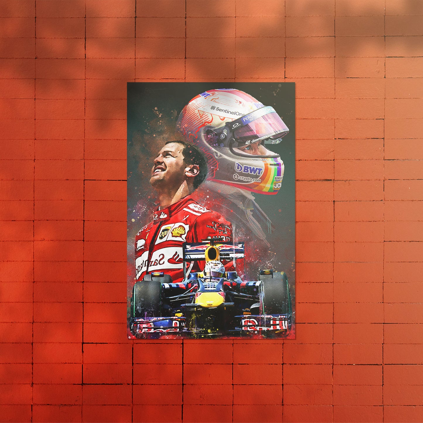 Sebastian Vettel Tribute Poster