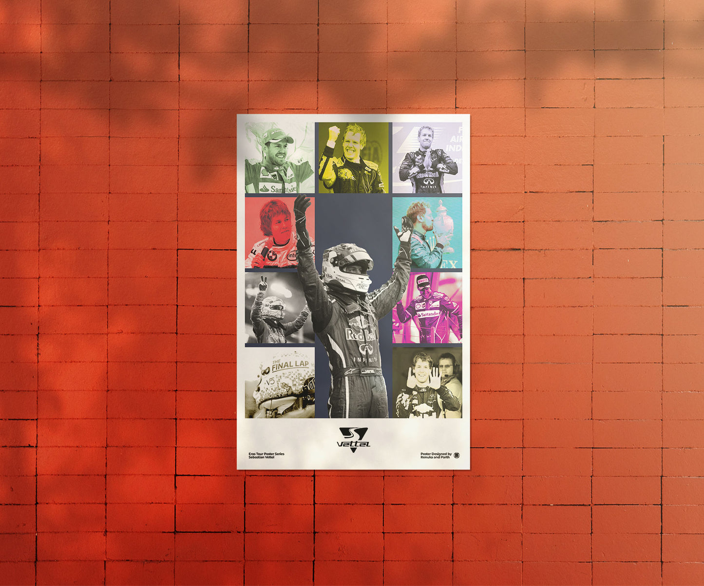 sebastian vettel redbull poster