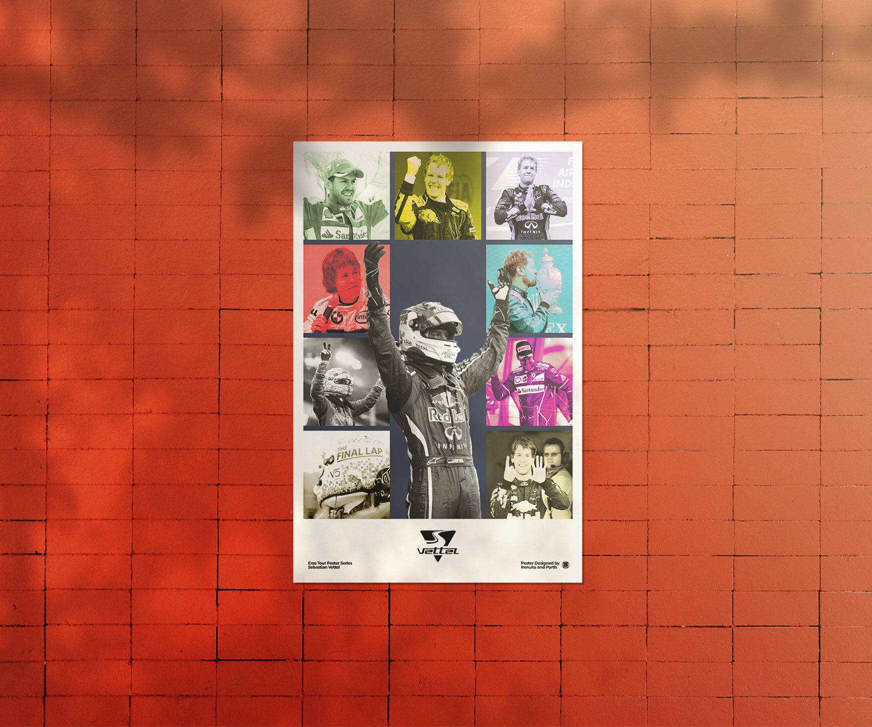 sebastian vettel redbull poster