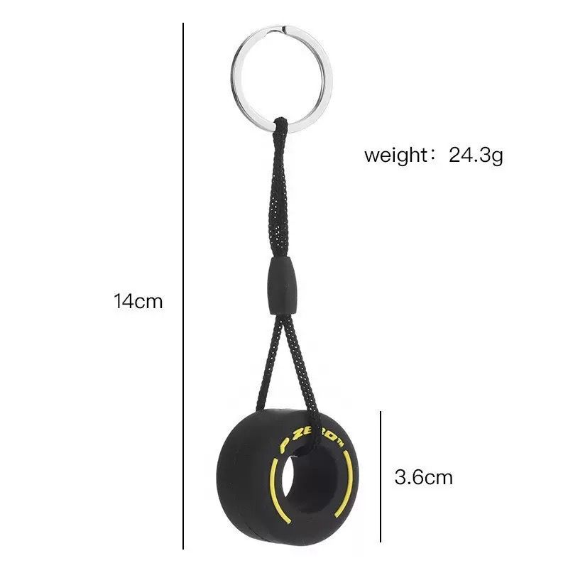 Formula One F1 Tire P-Zero Pirelli Keychain