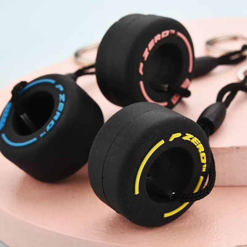 Formula One F1 Tire P-Zero Pirelli Keychain