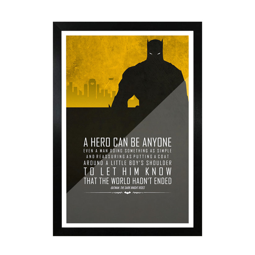 Batman Dark Knight Quote Frame | Motivational Art Frames – Frameo Store
