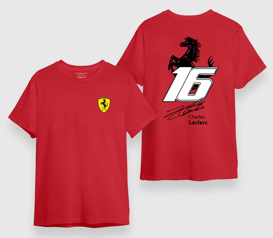 Charles Leclerc 16 Ferrari T-shirt