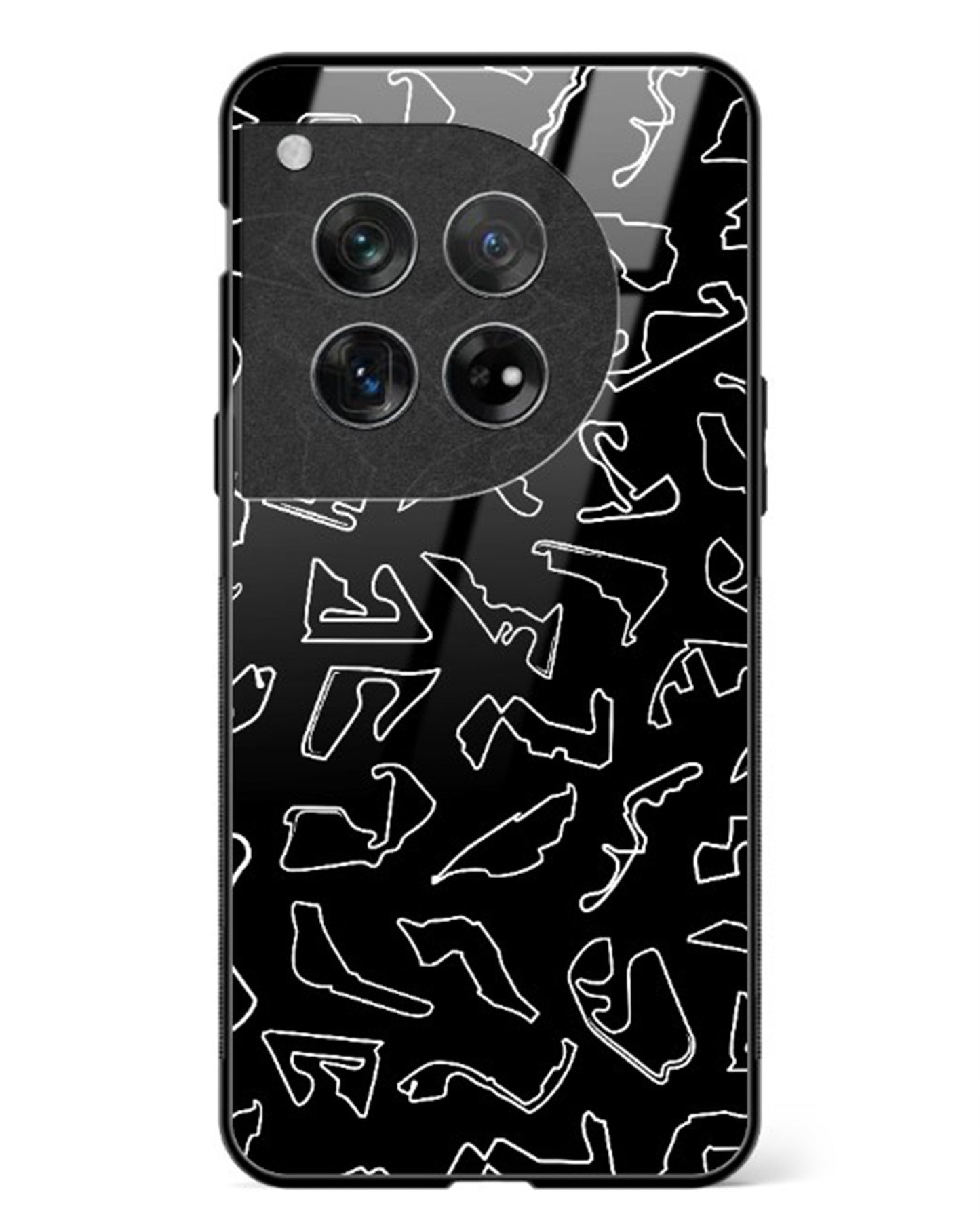 F1 circuits Glass Case Phone Cover