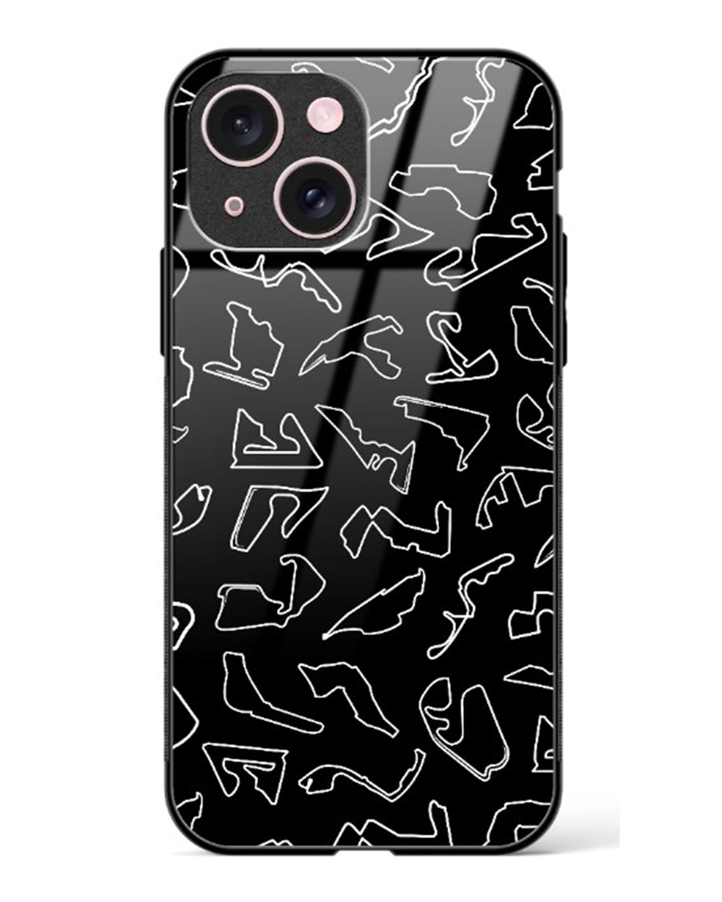F1 circuits Glass Case Phone Cover